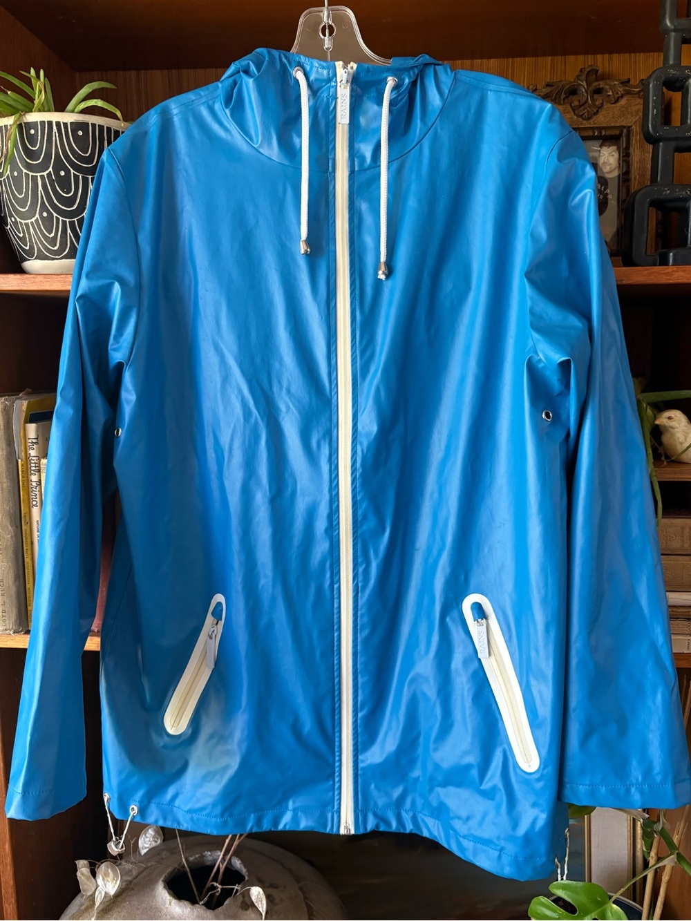 RAINS Breaker Jacket w/Hat Brim Hood S/M